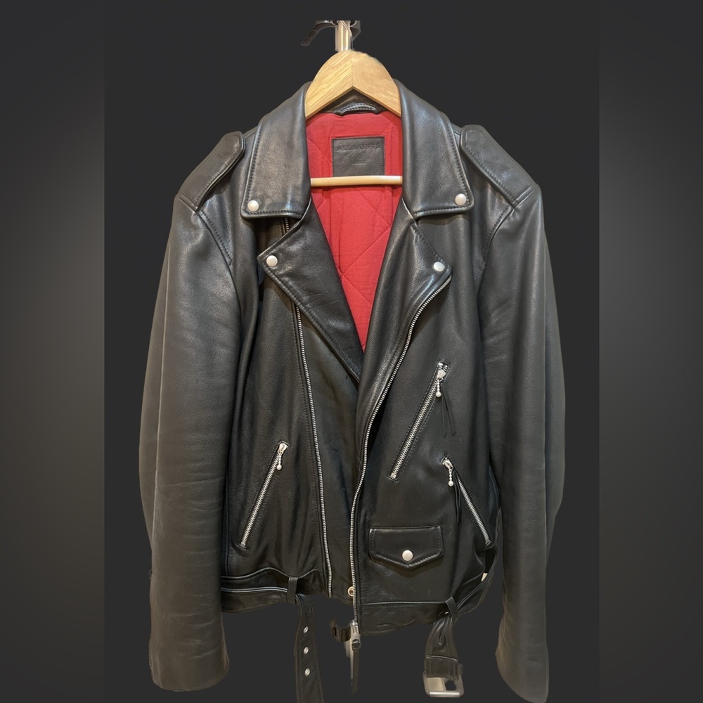 ALL SAINTS leather jacket / super quality
